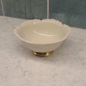 Lenox Cream and Gold Bowl